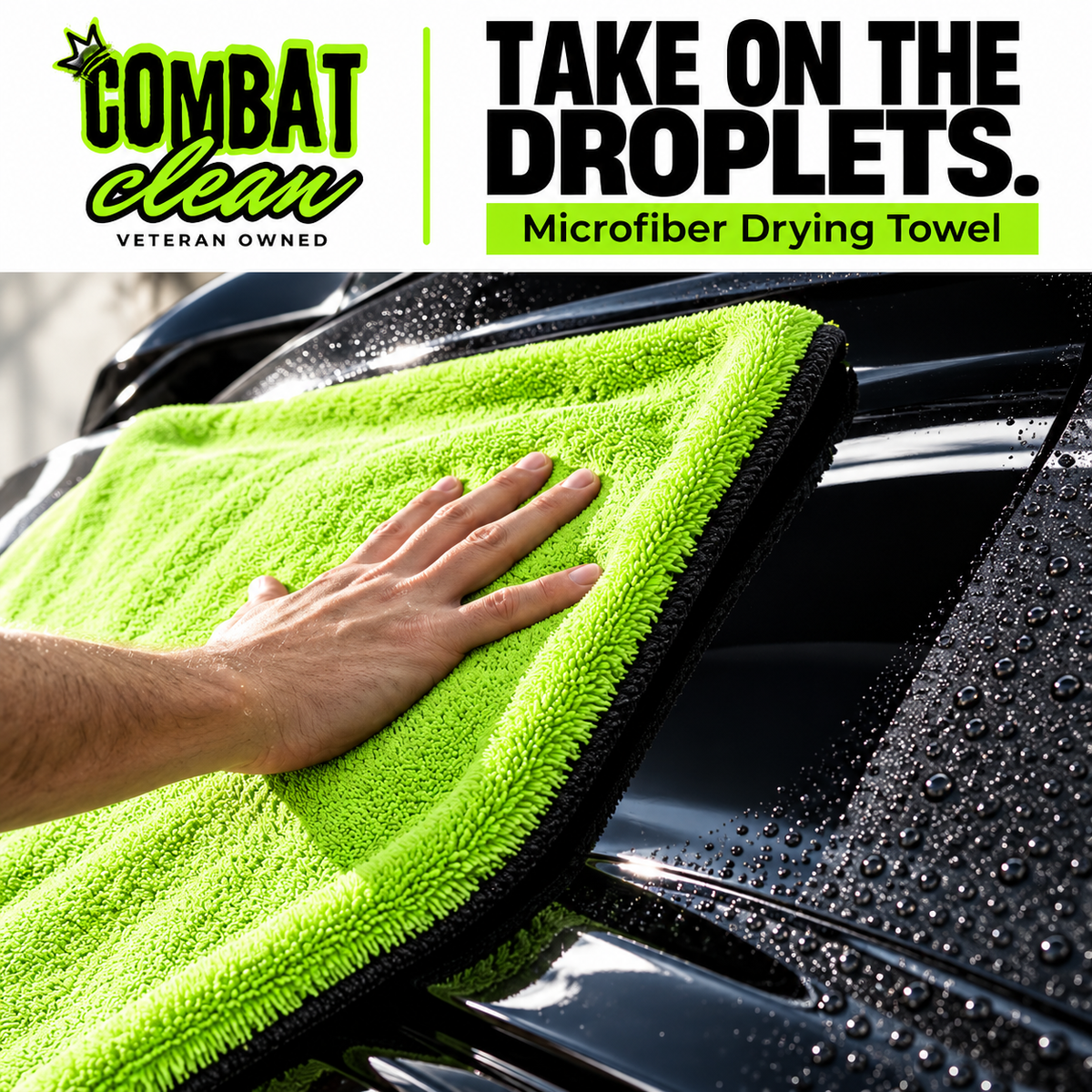 Combat Clean Co. 1400 GSM Microfiber Drying Towel