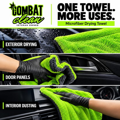 Combat Clean Co. 1400 GSM Microfiber Drying Towel